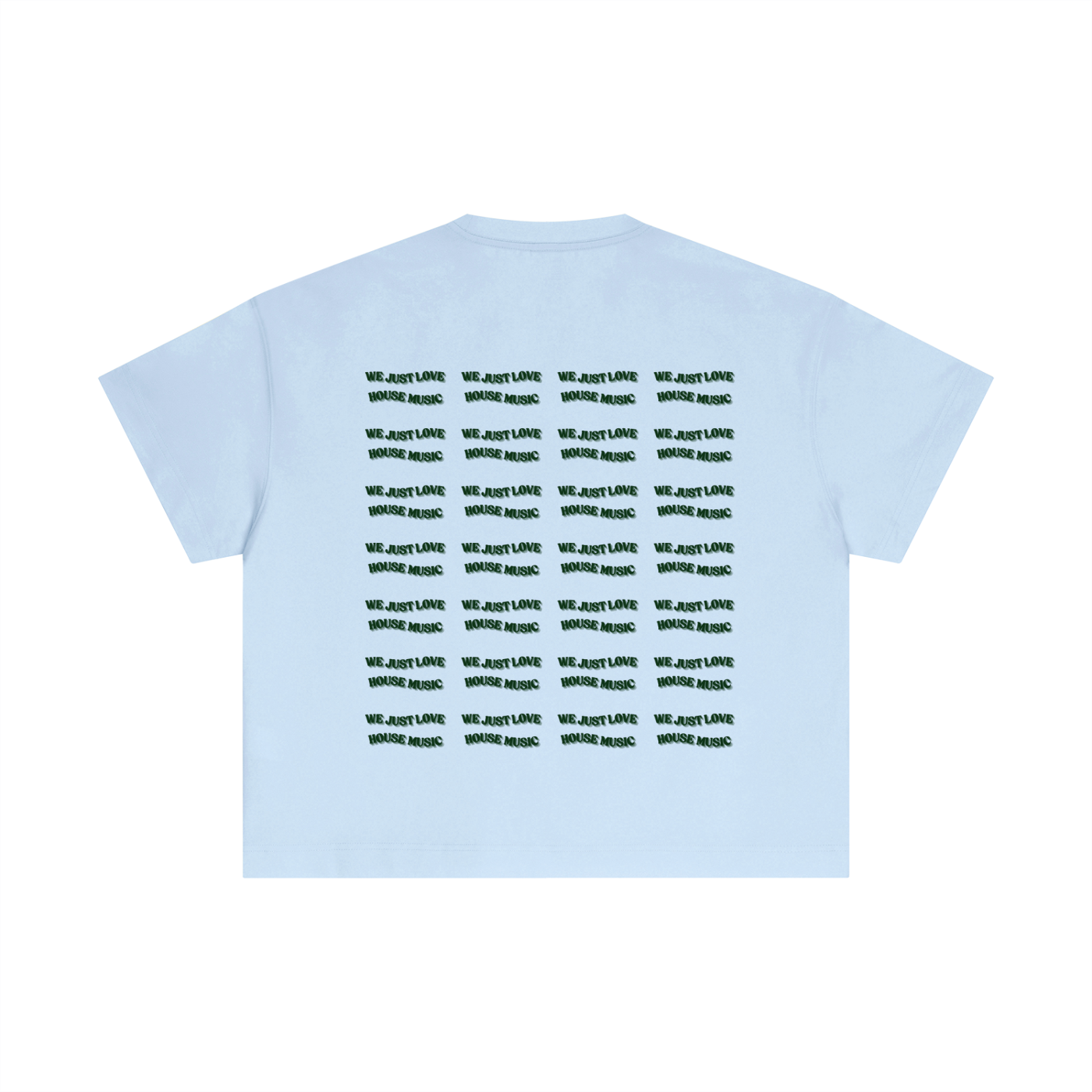 T-shirt Cropped – We Just Love House Music on repeat