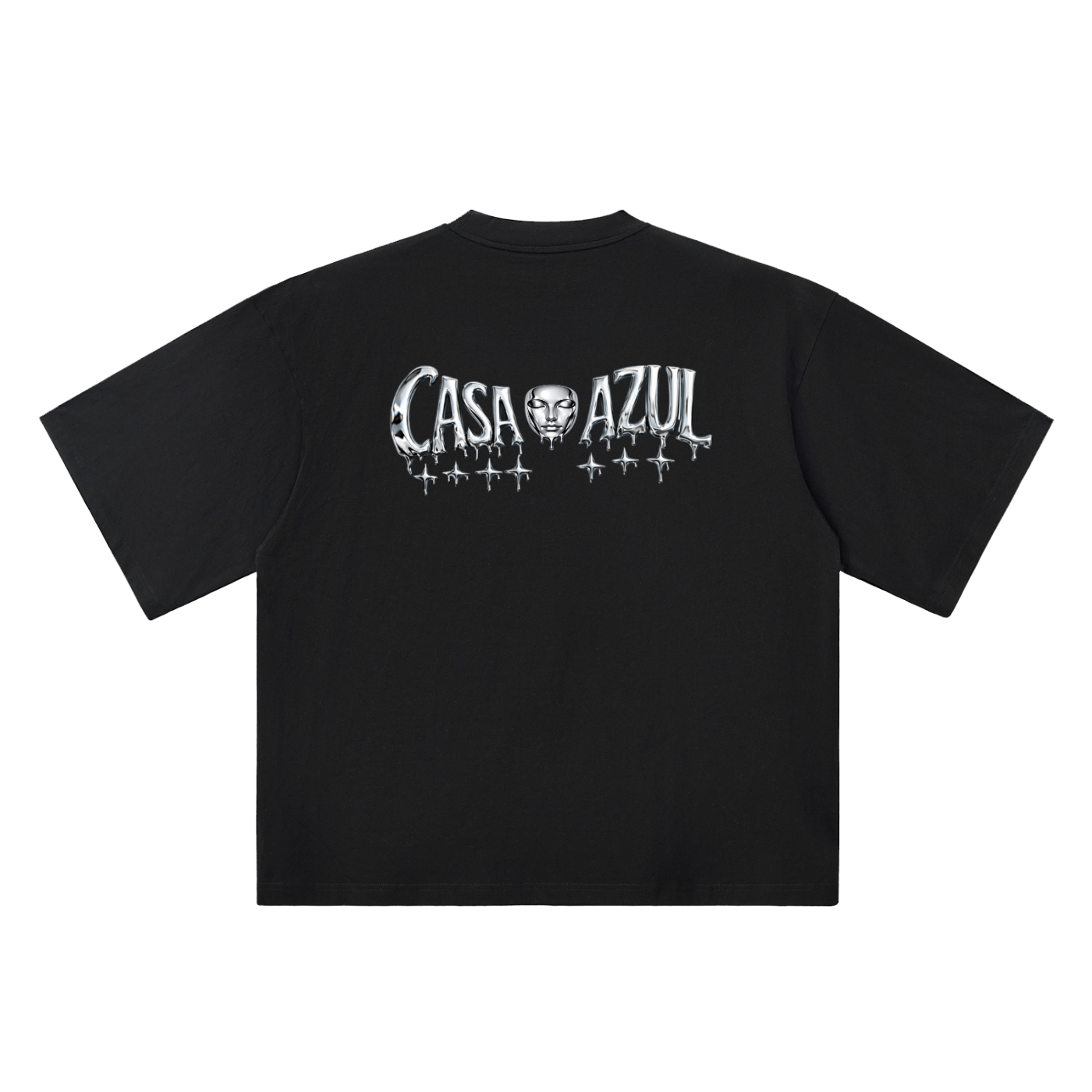 Casa Azul chrome Signature - Oversized Boxy Tee