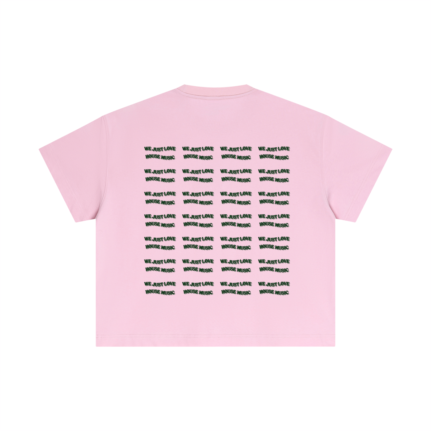 T-shirt Cropped – We Just Love House Music on repeat