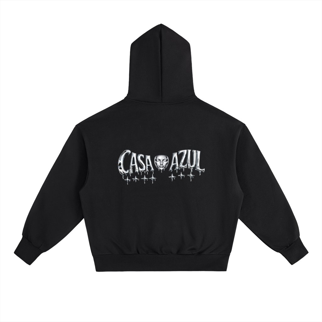 Casa Azul chrome Signature - Oversized Boxy Hoodie