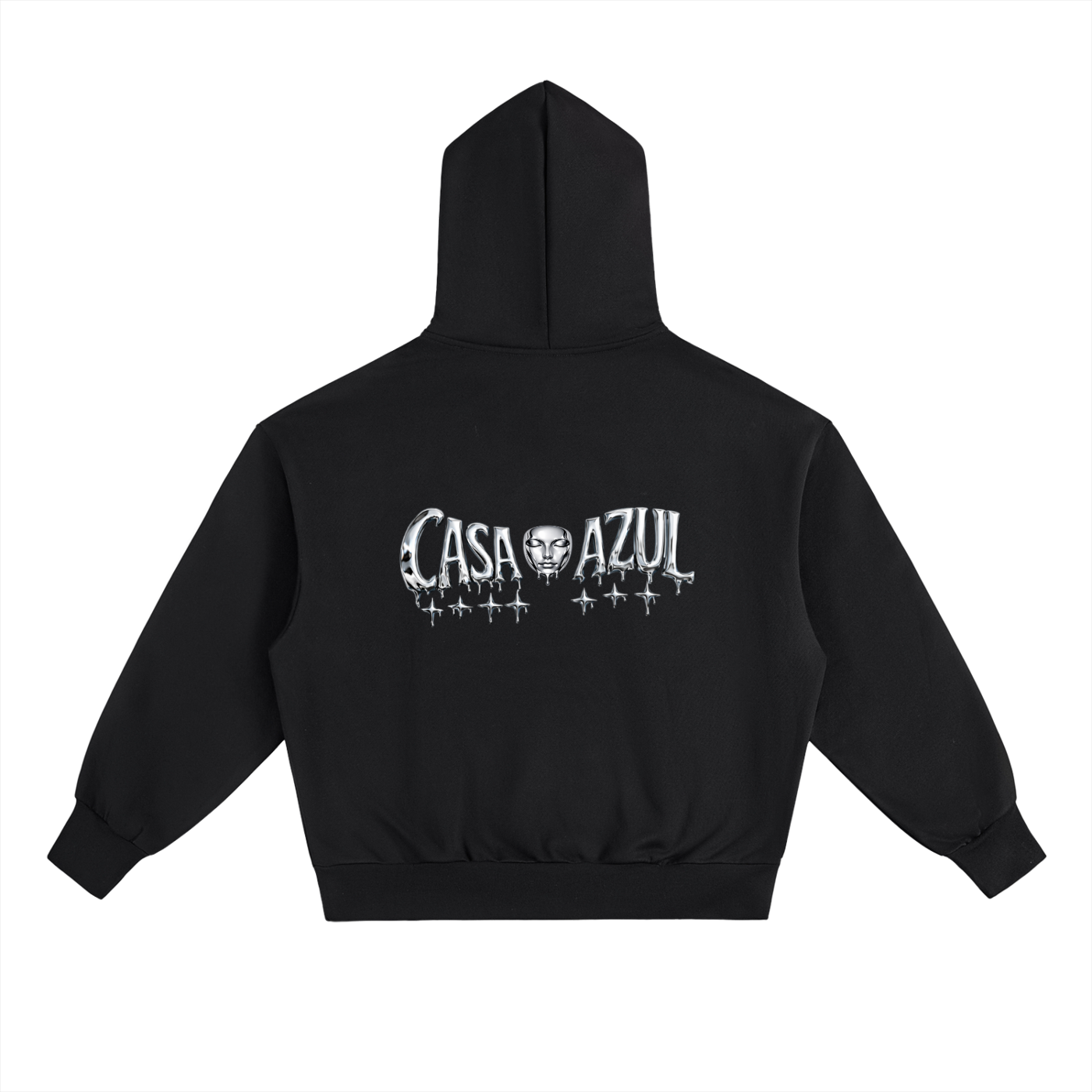 Casa Azul chrome Signature - Oversized Boxy Hoodie