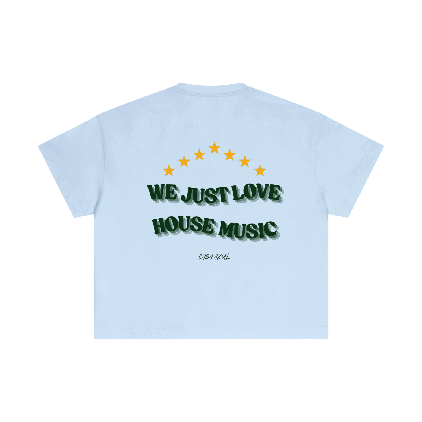 T-shirt Cropped – We Just Love House Music