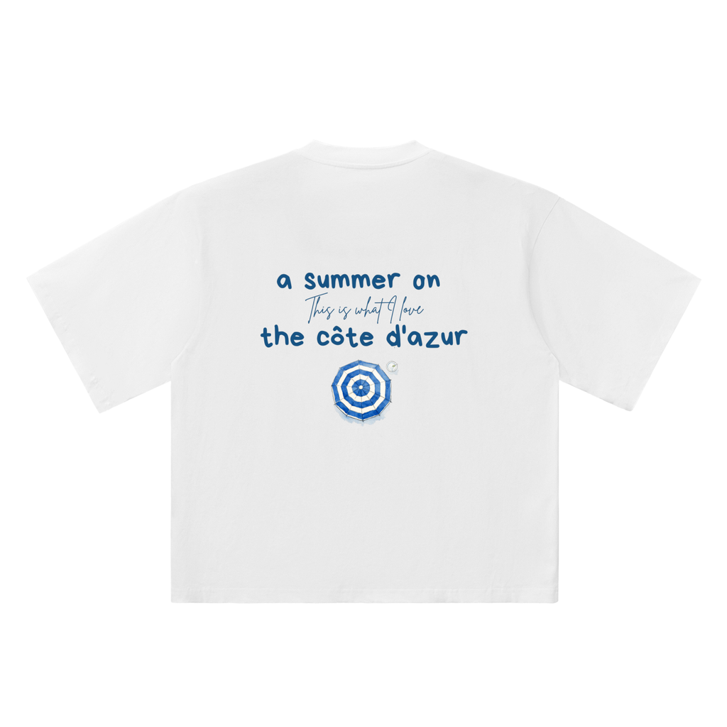 Summer on the Côte d'Azur - Oversized Boxy Tee