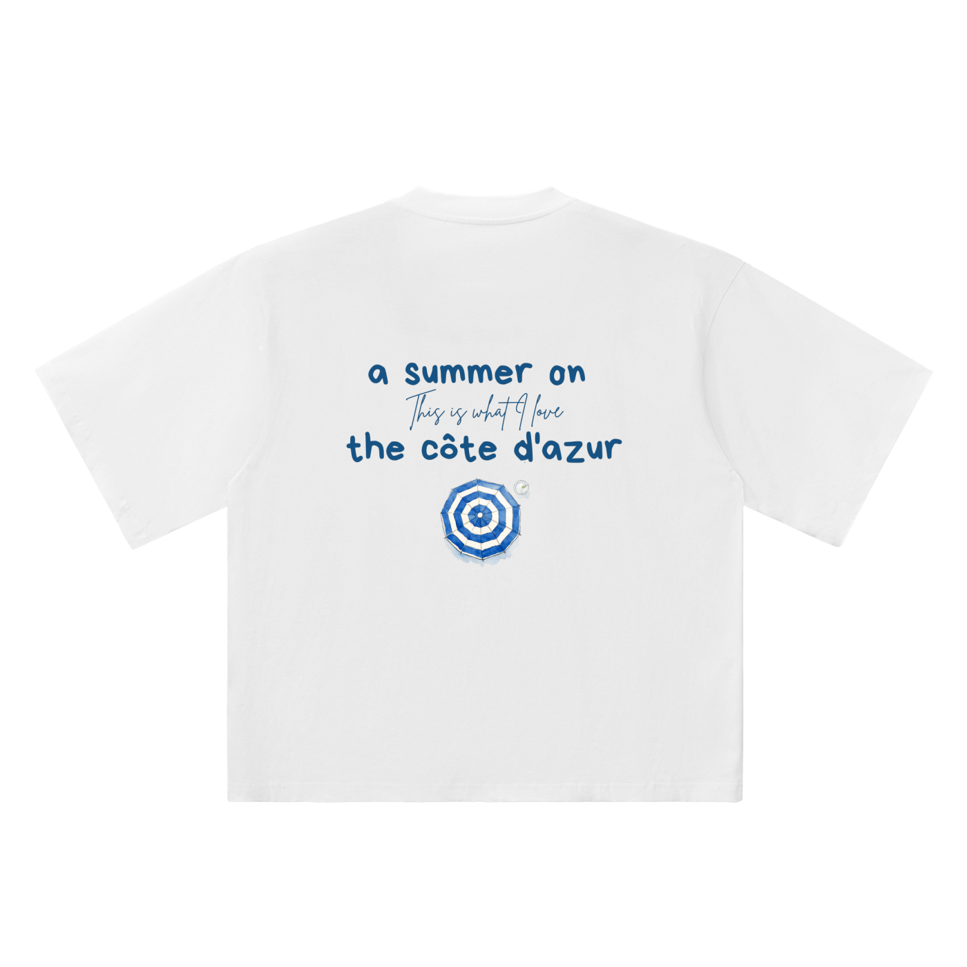 Summer on the Côte d'Azur - Oversized Boxy Tee