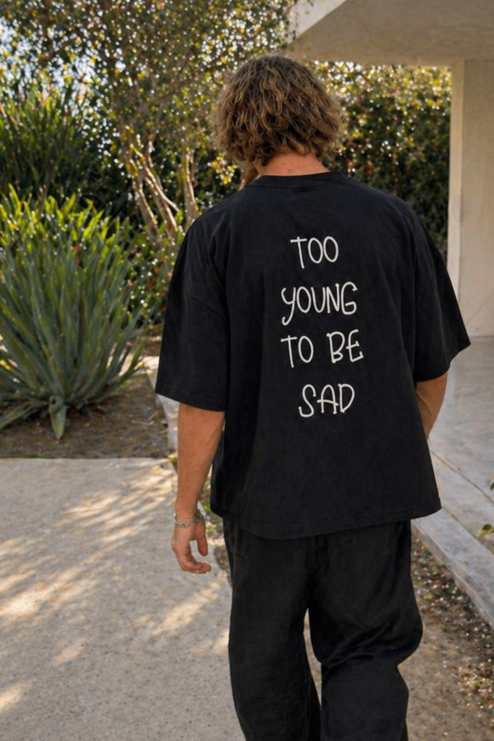 Too young to be sad - Oversized Boxy Tee