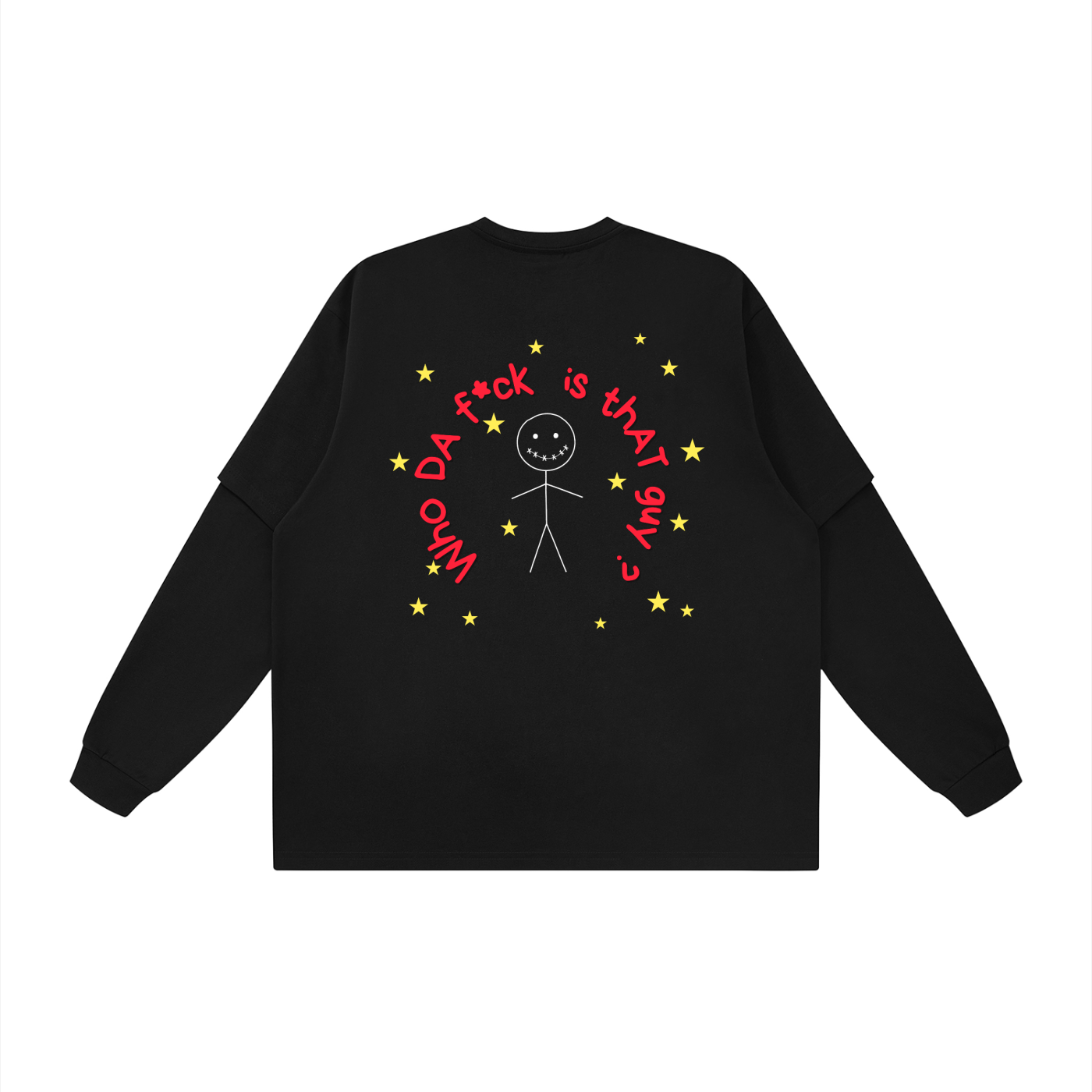 "Who DA F*ck" - Layered Oversized Tee