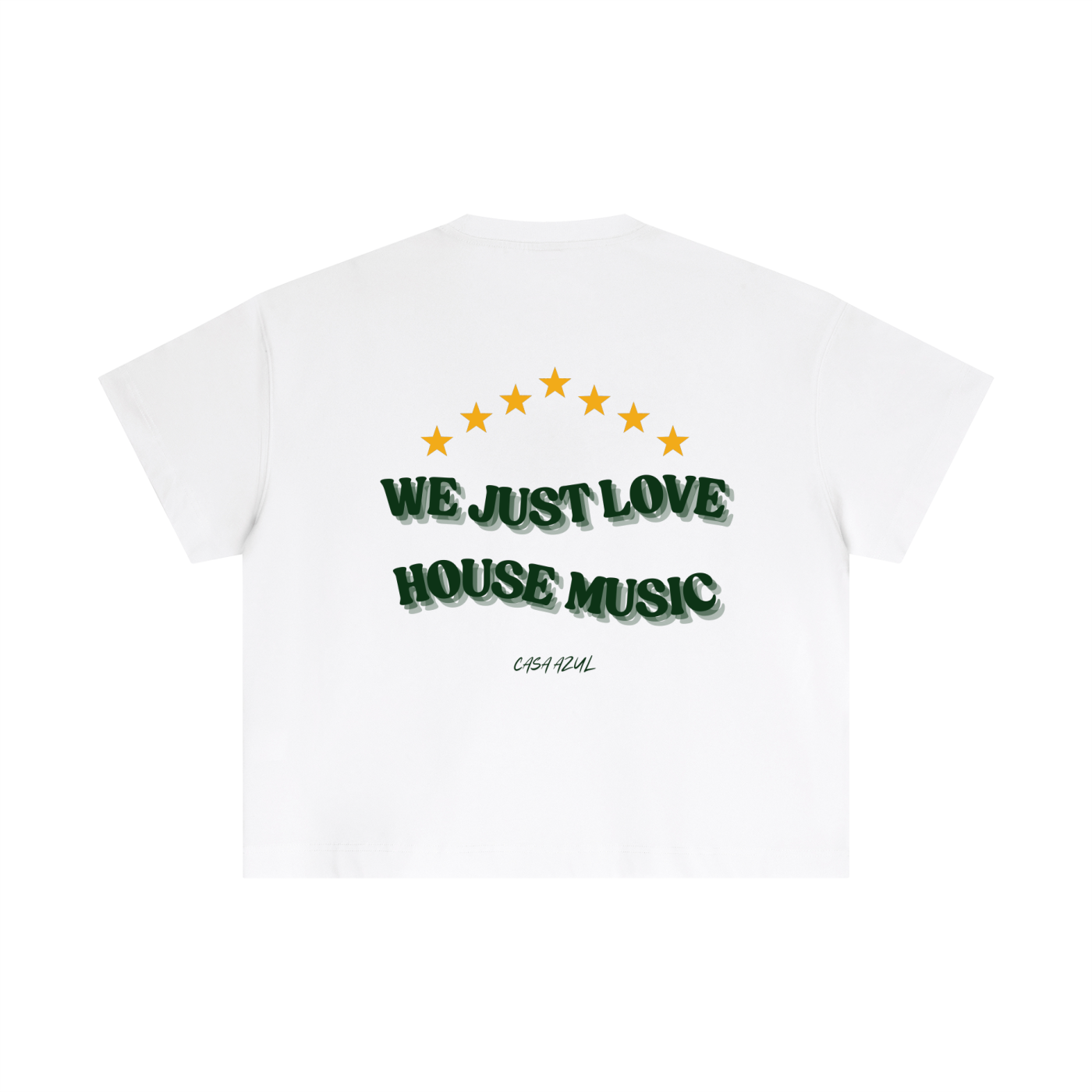 T-shirt Cropped – We Just Love House Music