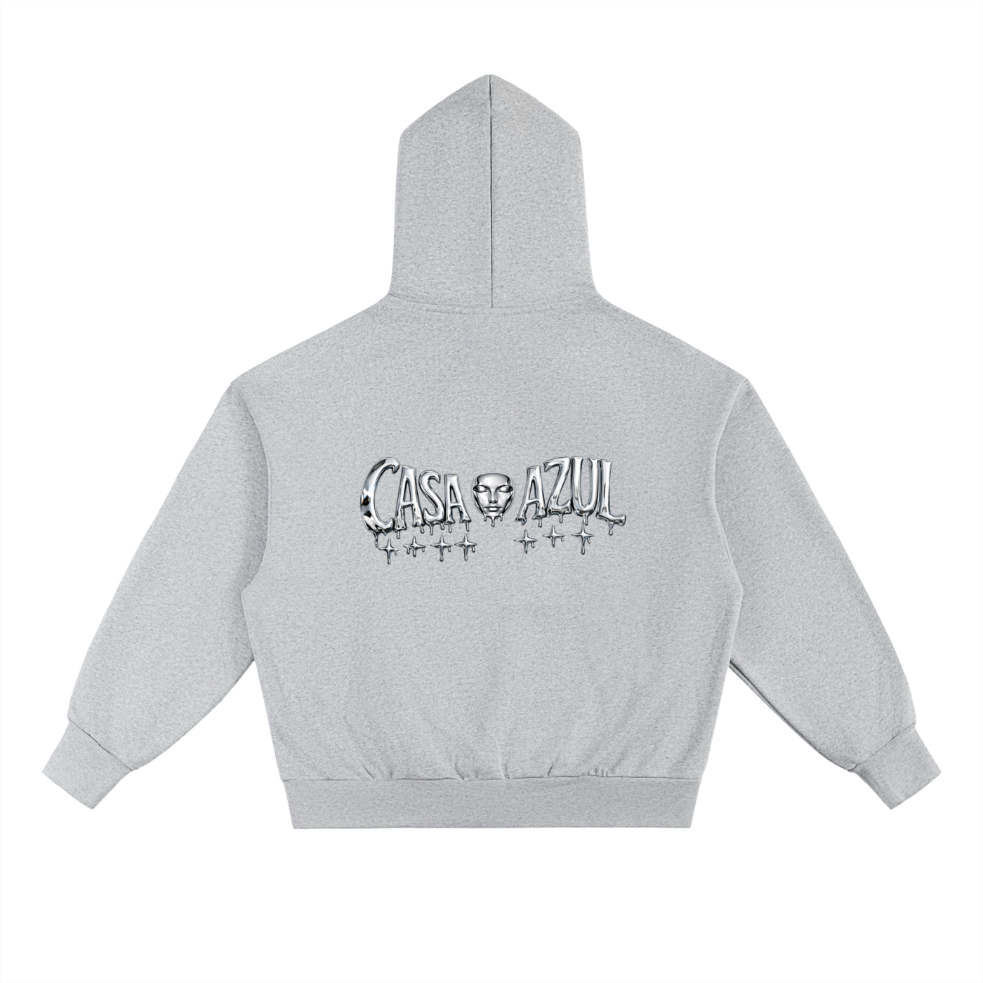 Casa Azul chrome Signature - Oversized Boxy Hoodie