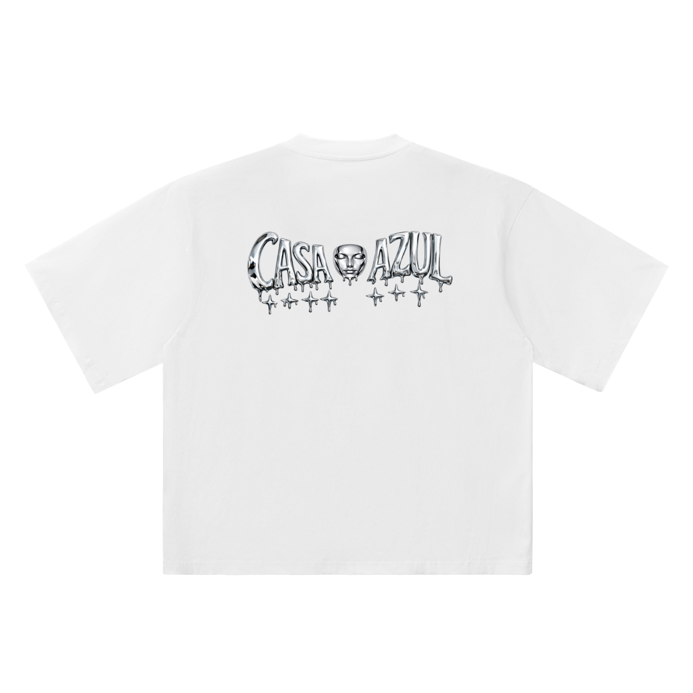 Casa Azul chrome Signature - Oversized Boxy Tee