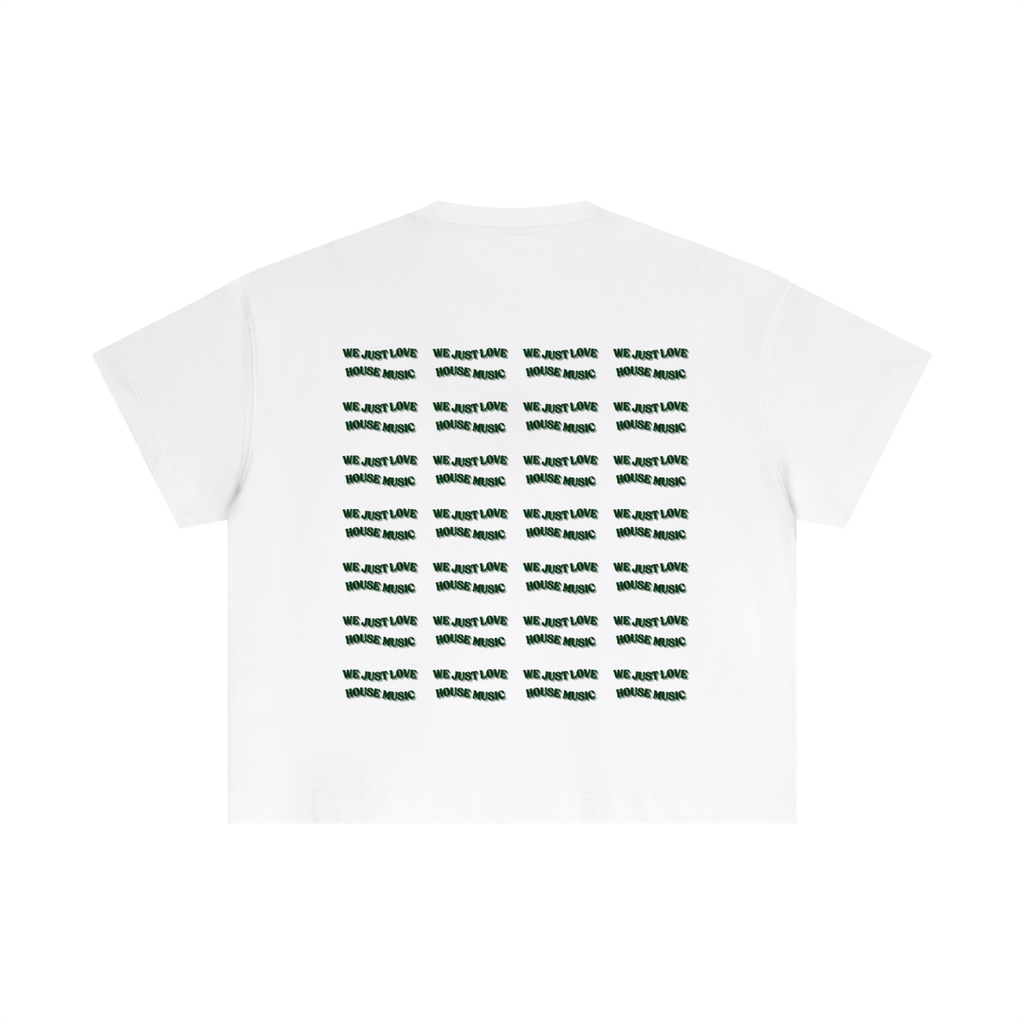 T-shirt Cropped – We Just Love House Music on repeat