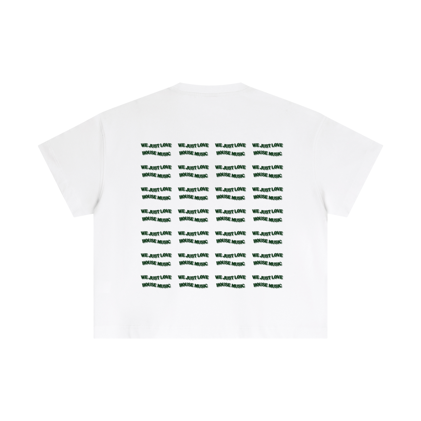 T-shirt Cropped – We Just Love House Music on repeat